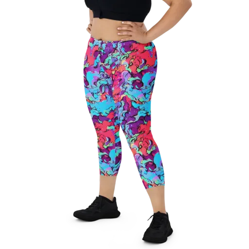 Candy Collapse on a Capri Leggings