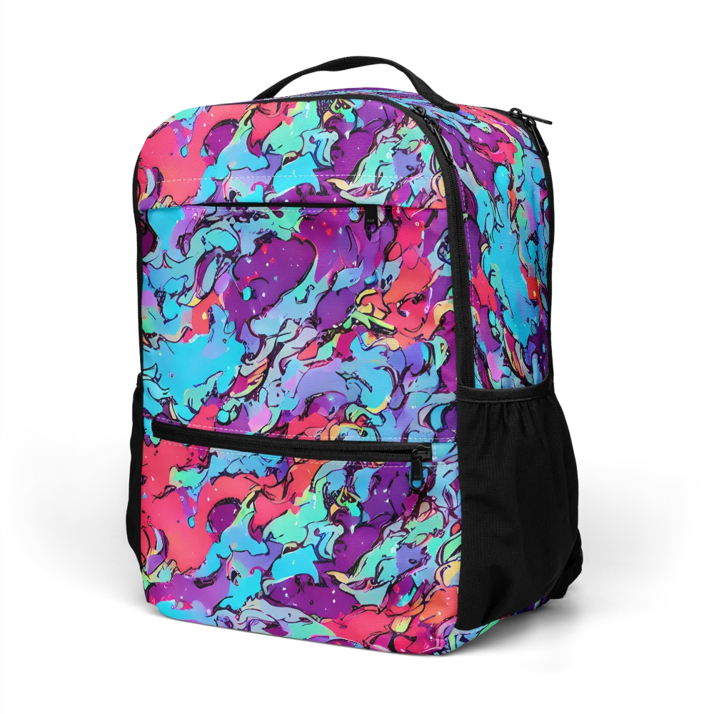 Candy Collapse on Utility Backpack — Left Front