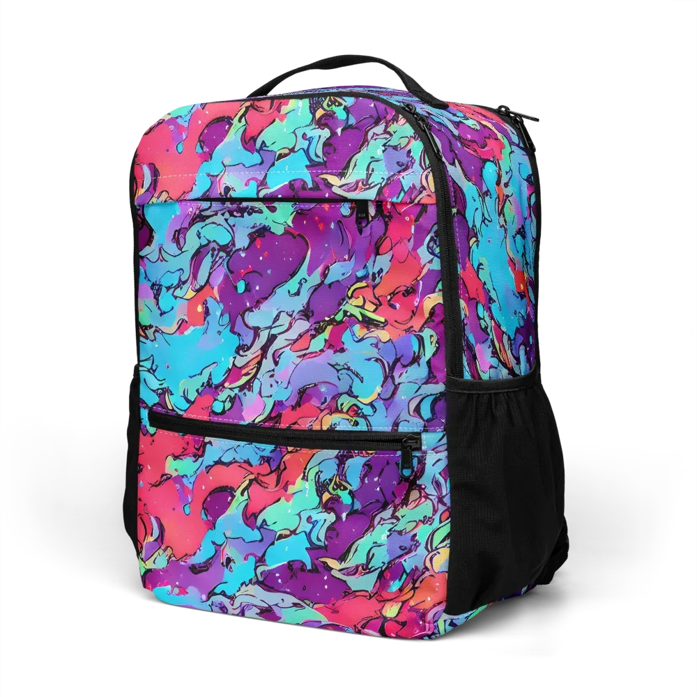 Candy Collapse on Utility Backpack — Left Front