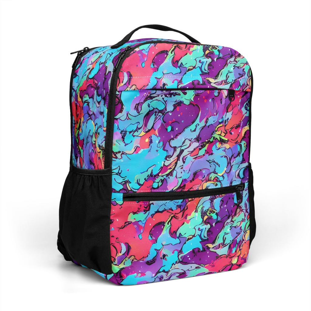 Candy Collapse on Utility Backpack — Right Front