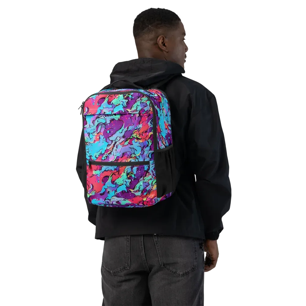 Candy Collapse on Utility Backpack — Back