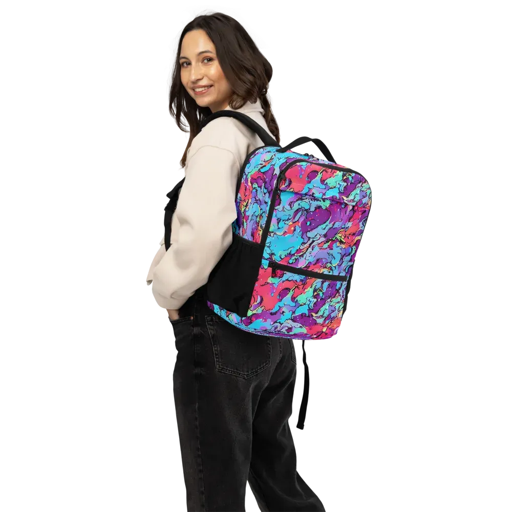 Candy Collapse on Utility Backpack — Back