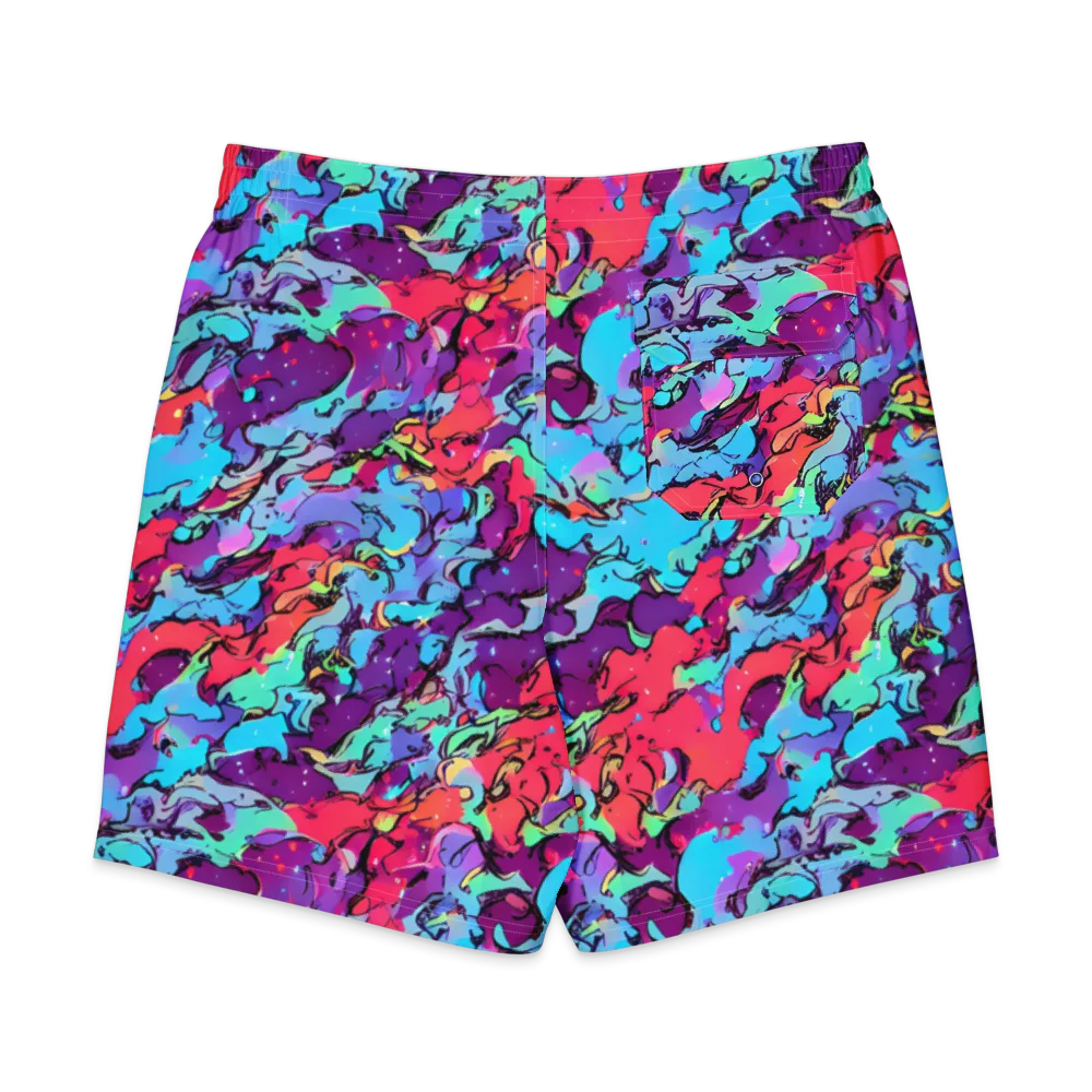 Candy Collapse on Men's Board Shorts — Back