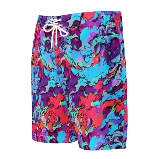 Candy Collapse on a Men's Board Shorts