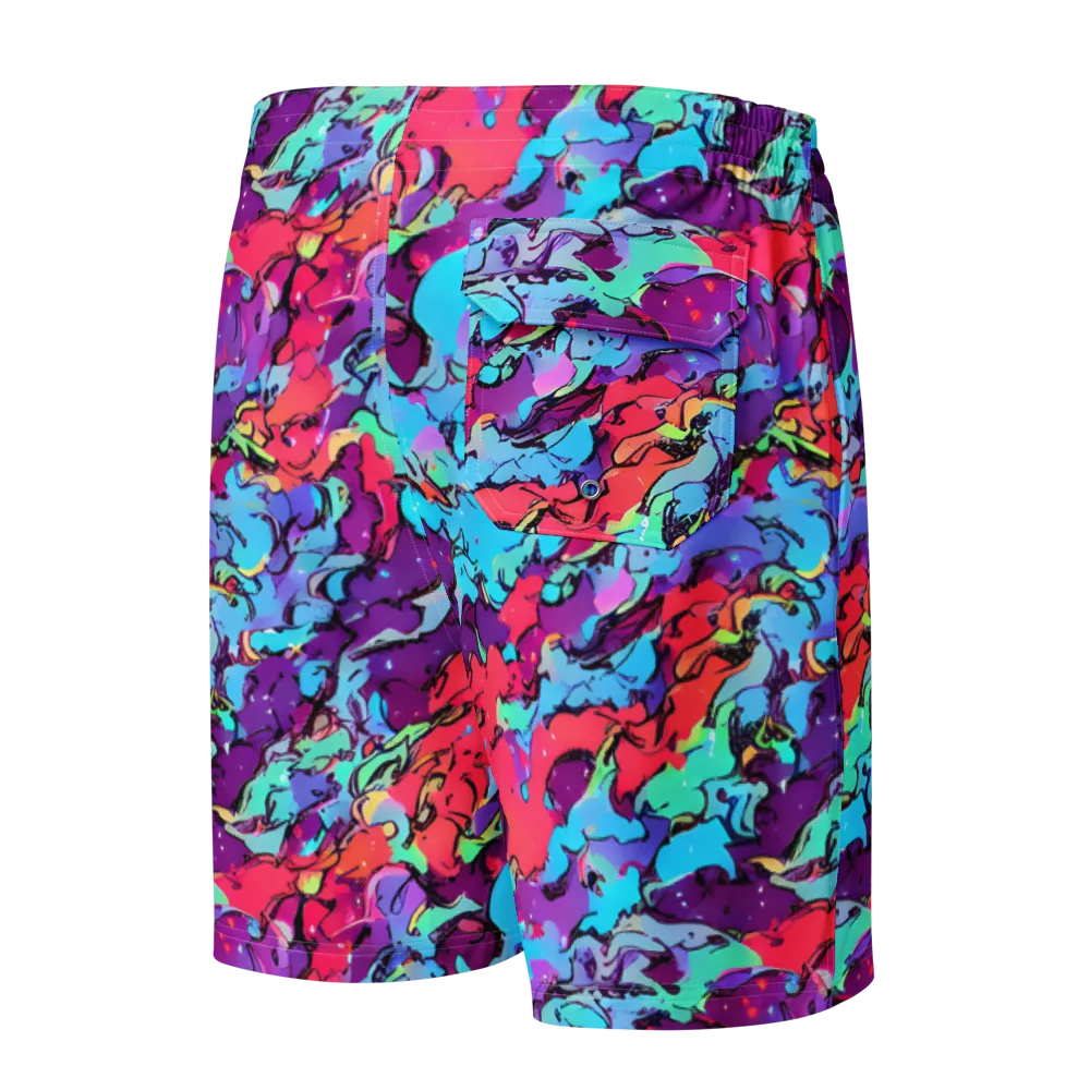 Candy Collapse on Men's Board Shorts — Back