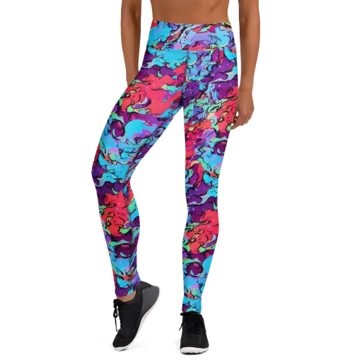 Candy Collapse on a Yoga Leggings