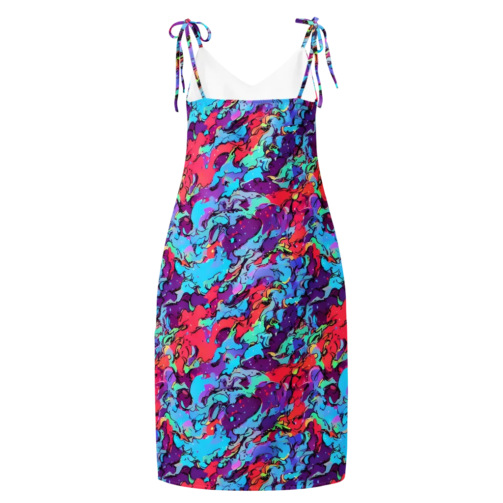 Candy Collapse on Slip Dress — Back