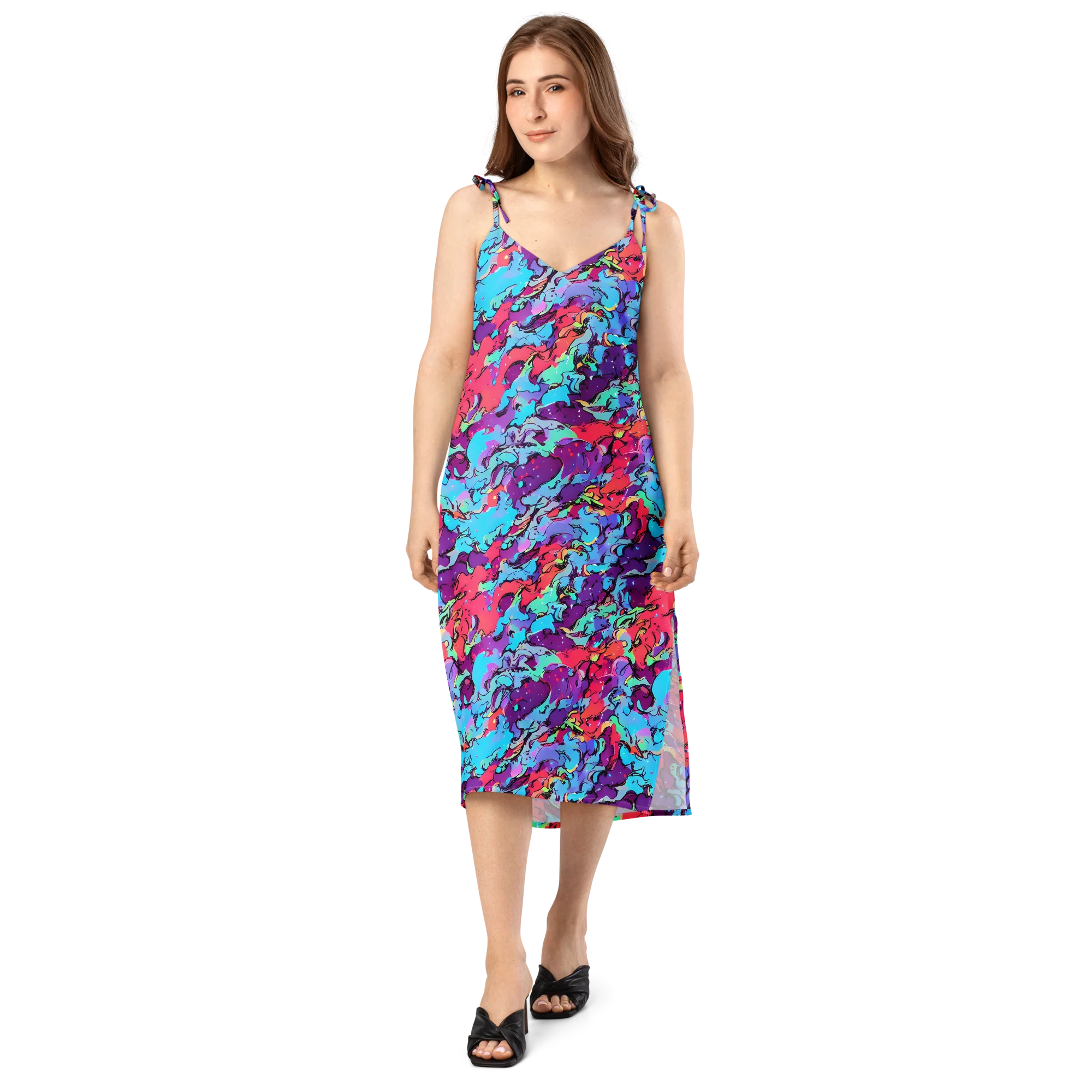 Candy Collapse on Slip Dress — Front
