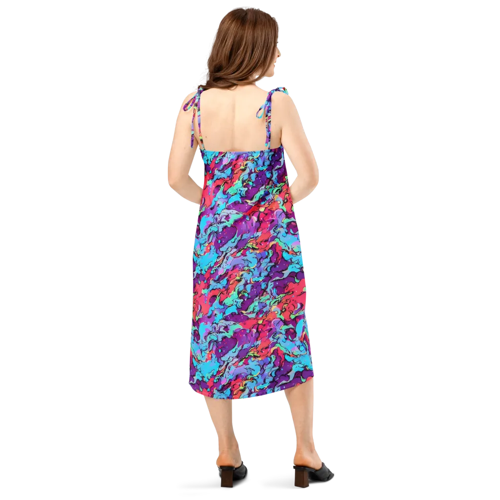 Candy Collapse on Slip Dress — Back