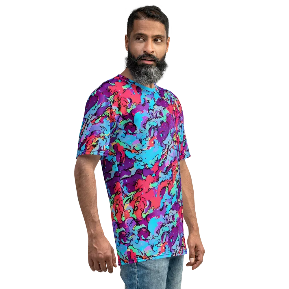 Candy Collapse on Men's Crew Neck T-Shirt — Right
