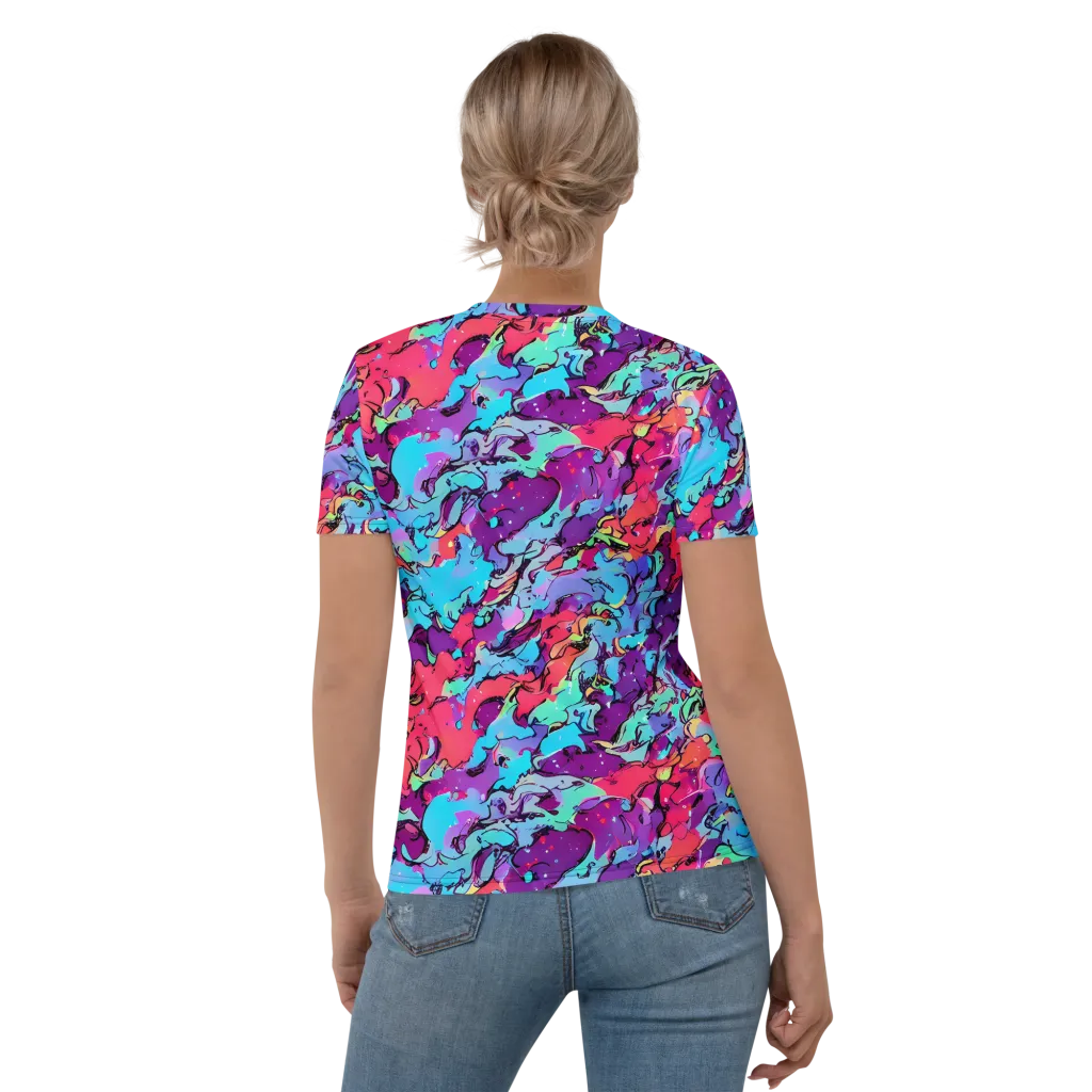 Candy Collapse on Women's Crew Neck T-Shirt — Back