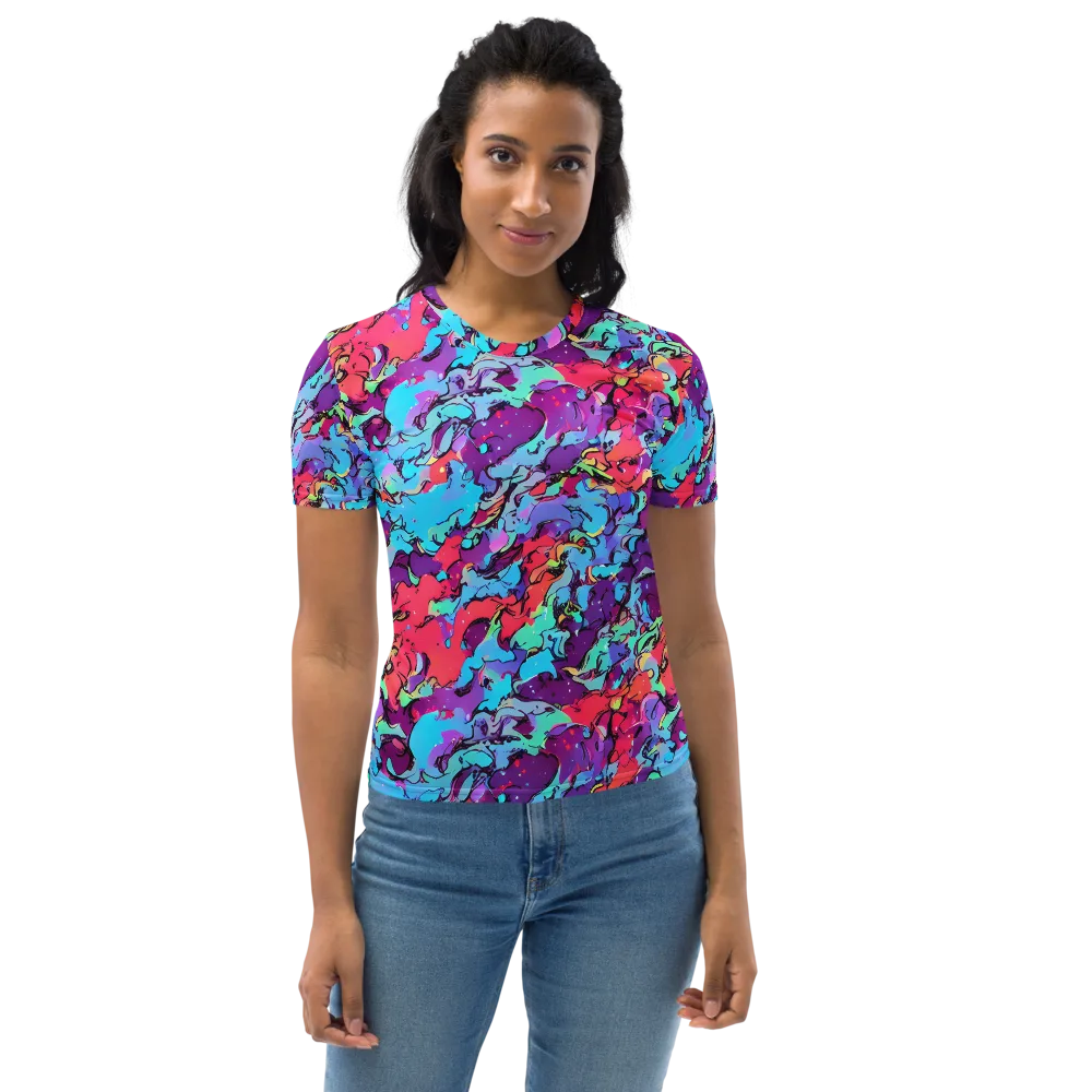 Candy Collapse on Women's Crew Neck T-Shirt — Front