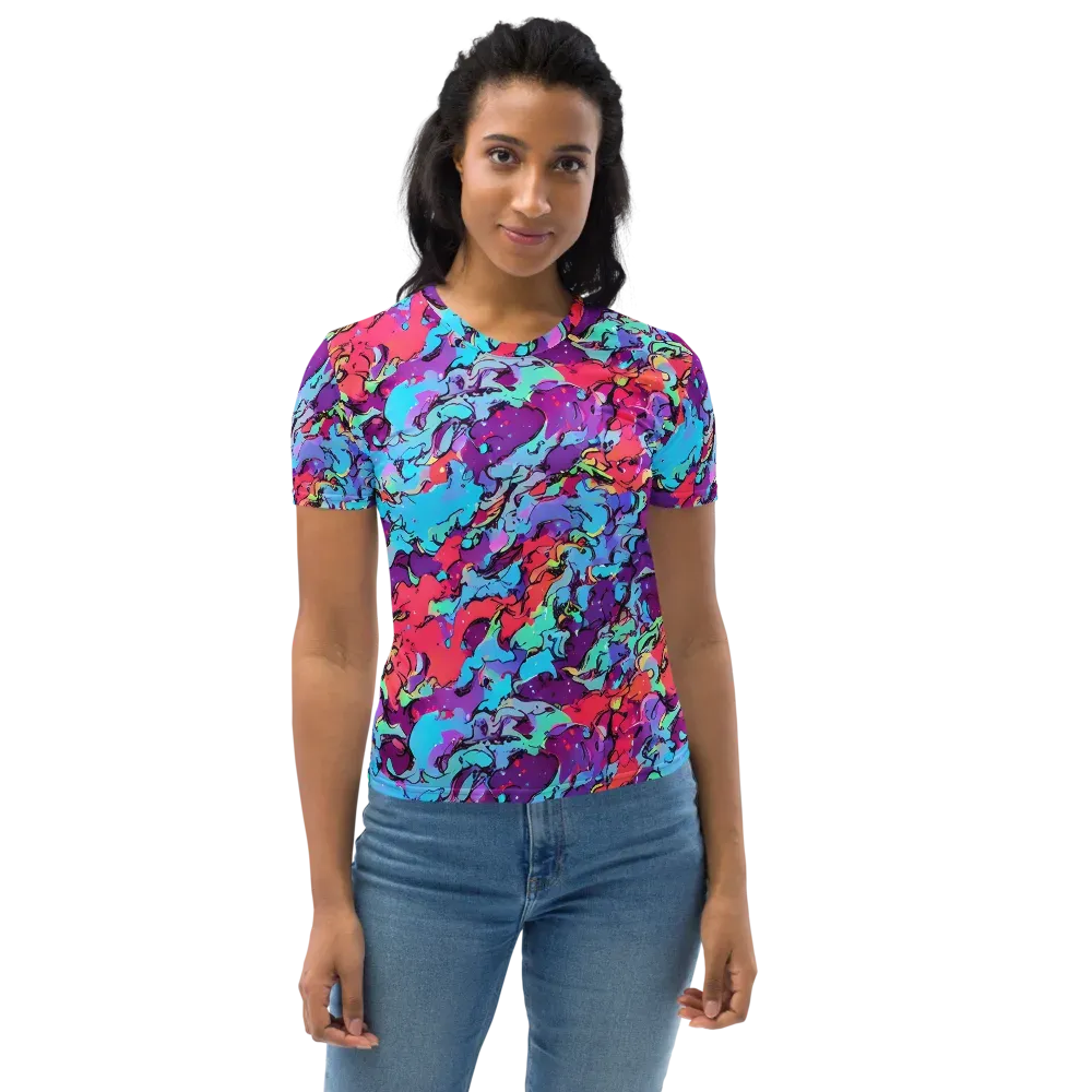 Candy Collapse on Women's Crew Neck T-Shirt — Front
