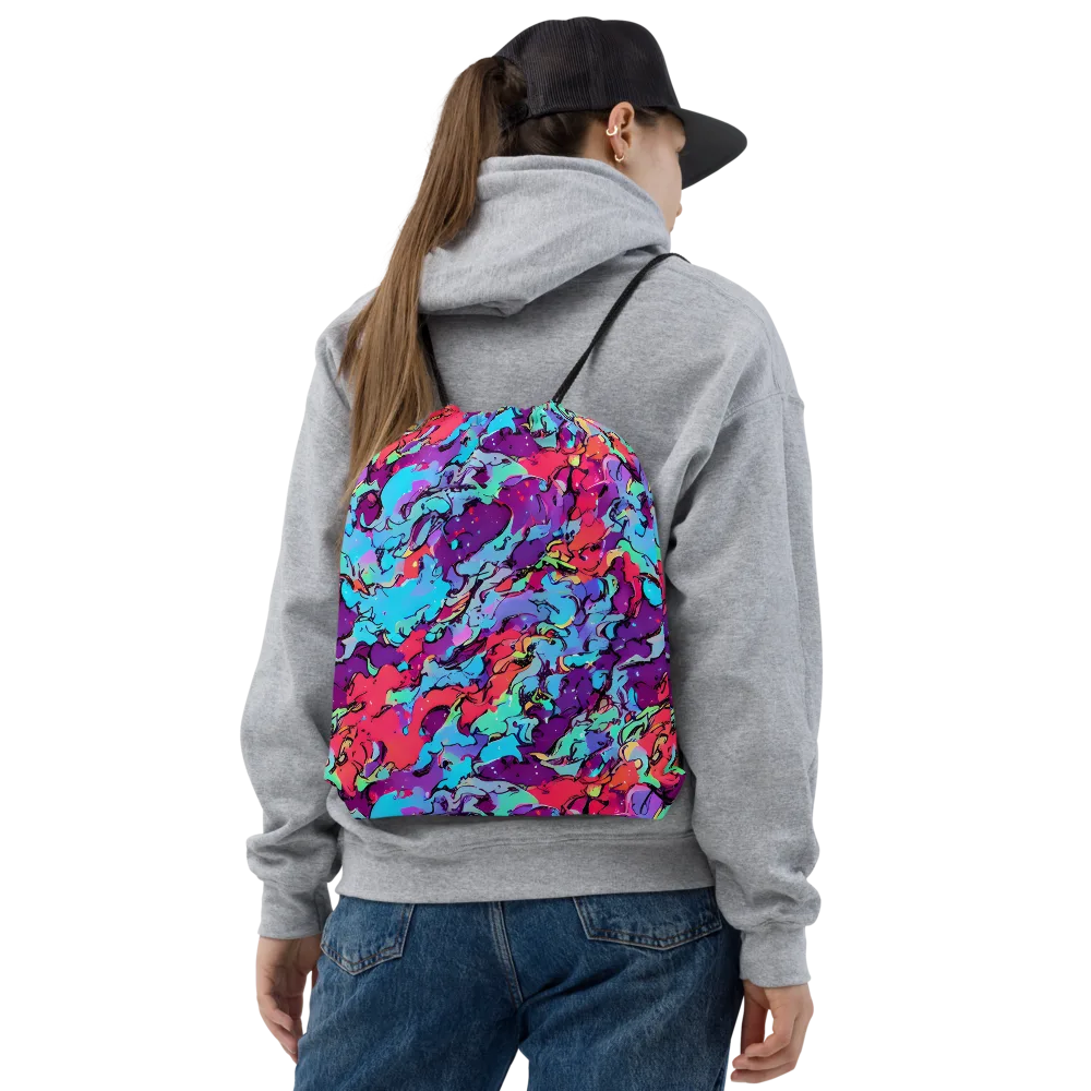 Candy Collapse on Drawstring Bag — Front