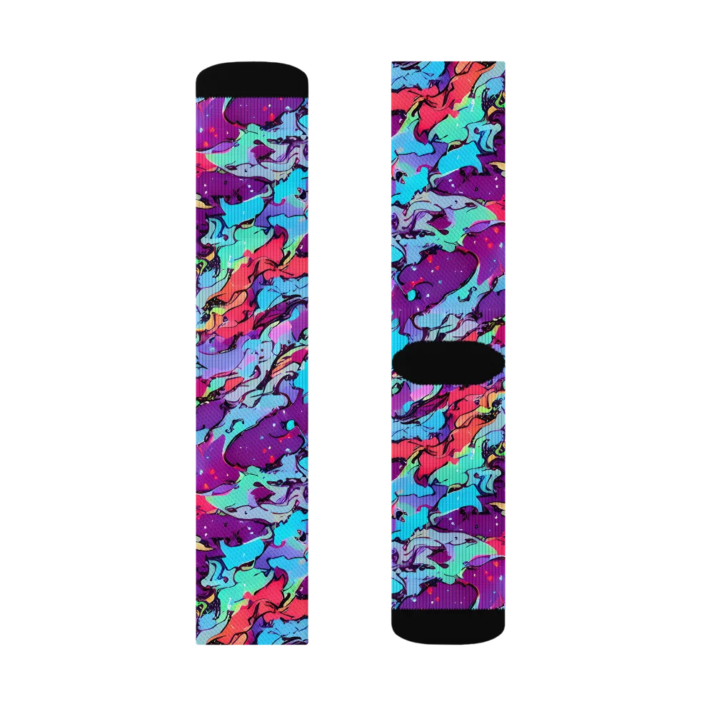 Candy Collapse on Socks — Left Sock