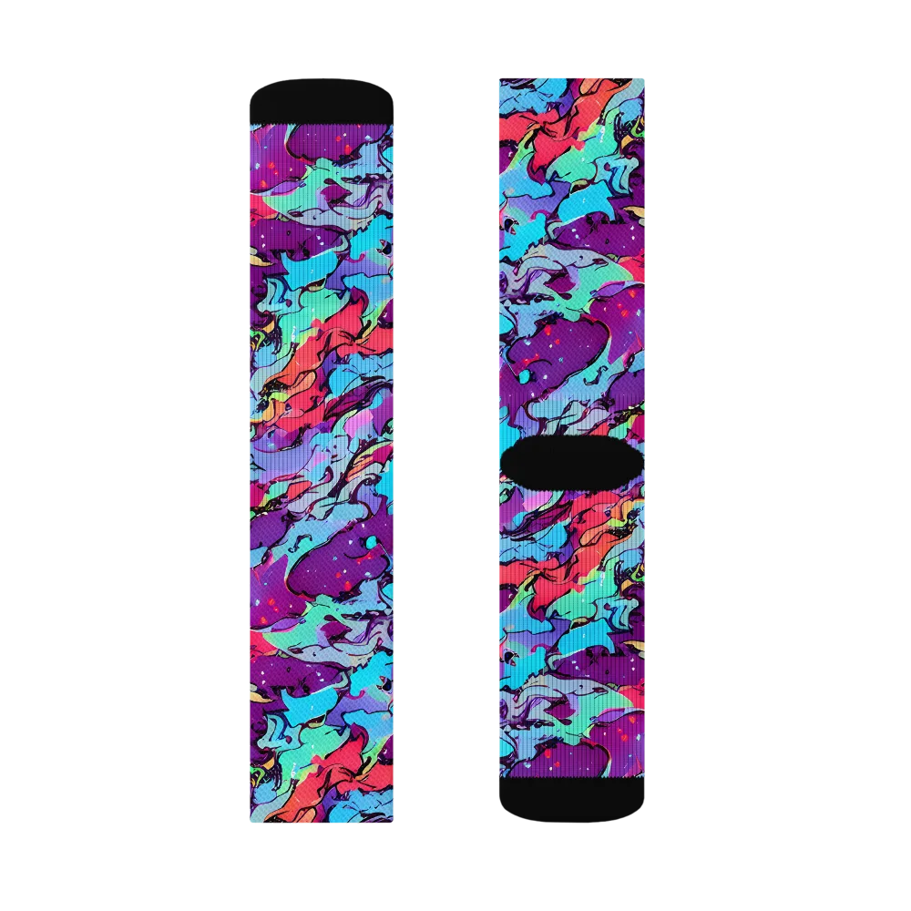 Candy Collapse on Socks — Right Sock