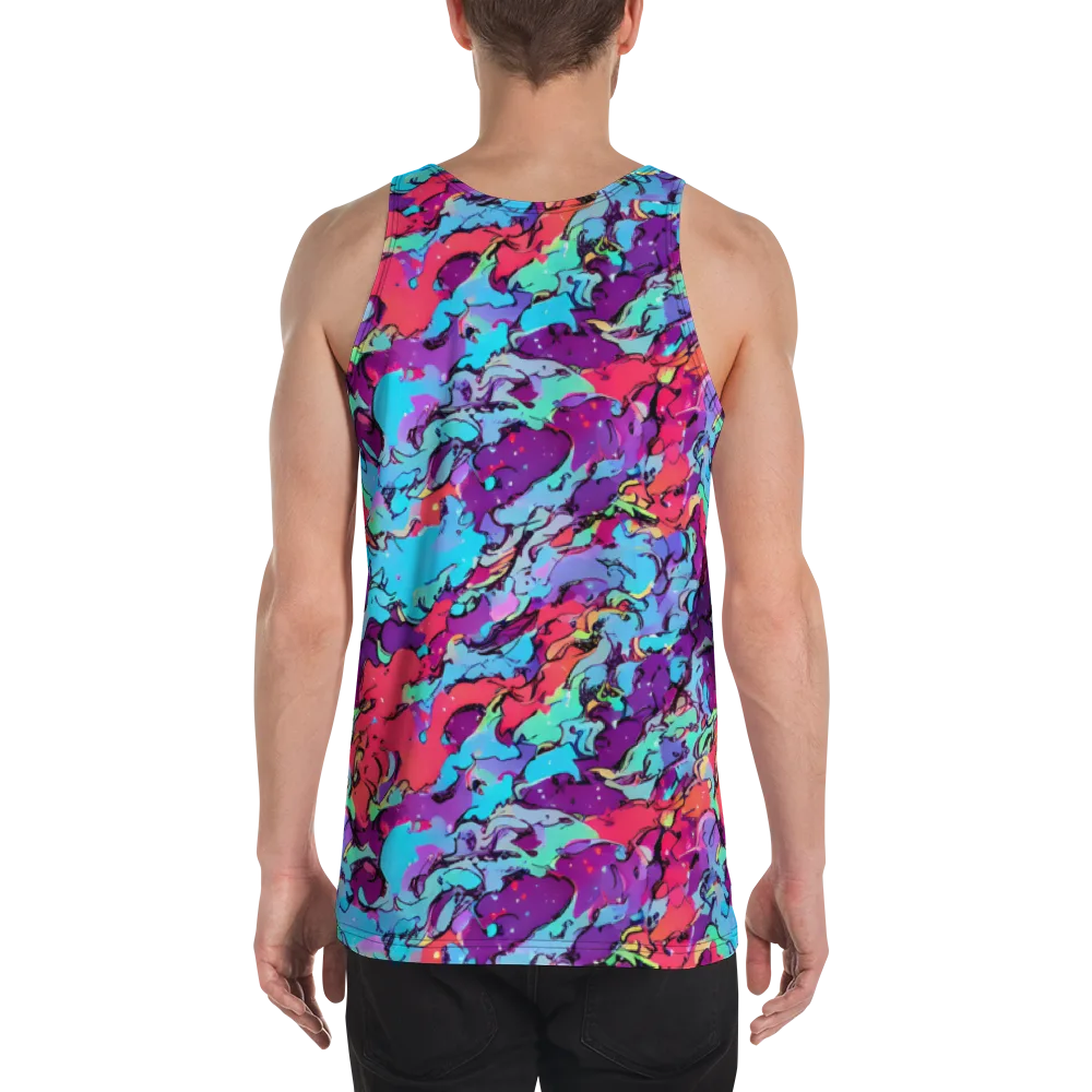 Candy Collapse on Men's Tank Top — Back