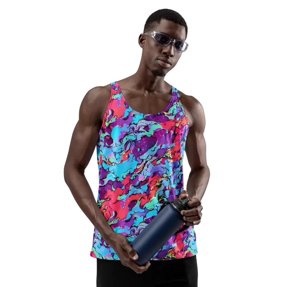 Candy Collapse on Men's Tank Top — Front