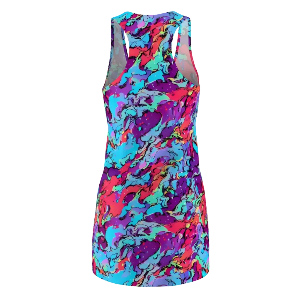 Candy Collapse on Racerback Dress — Back
