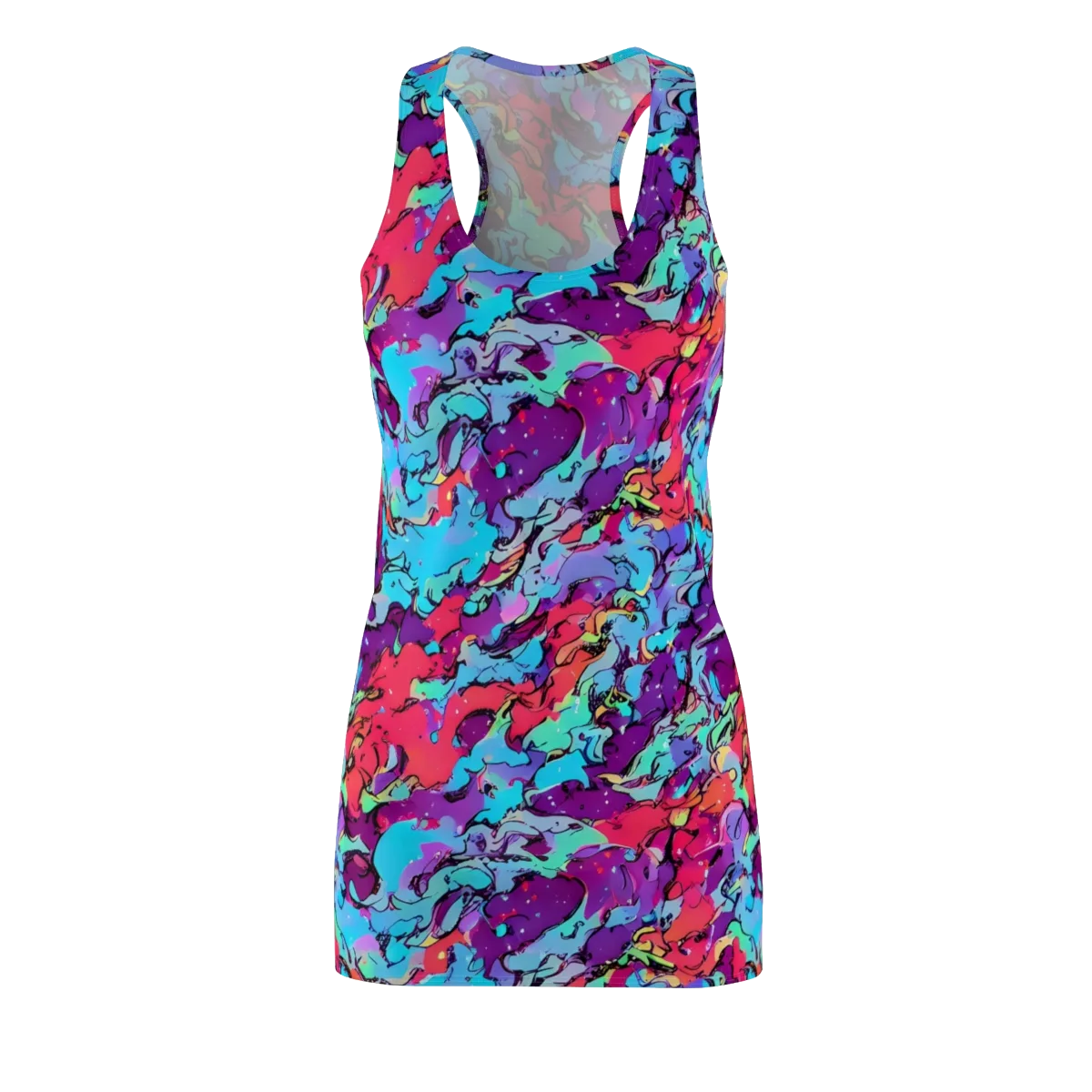 Candy Collapse on Racerback Dress — Front