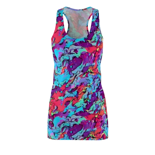 Candy Collapse on a Racerback Dress