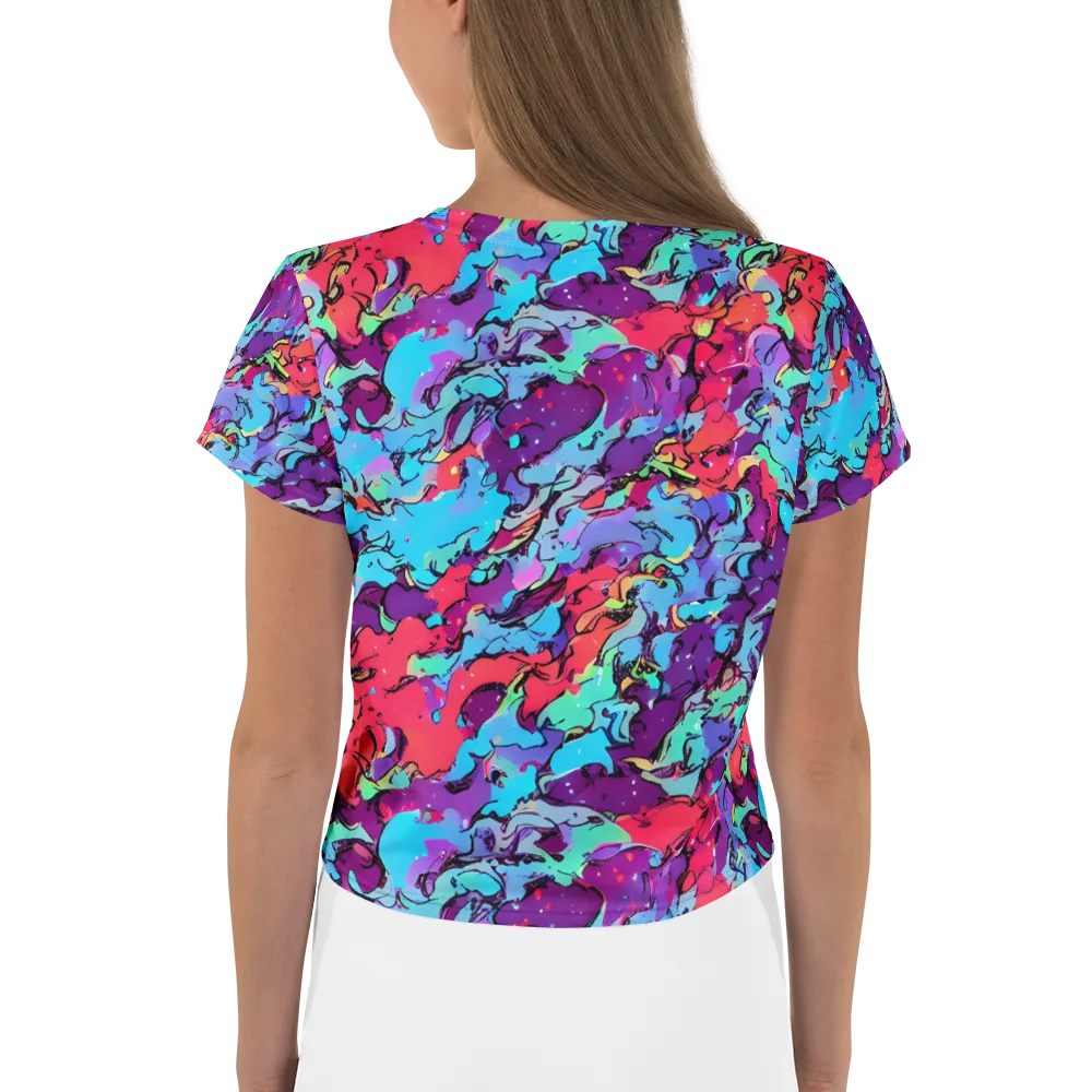 Candy Collapse on Crop Tee — Back