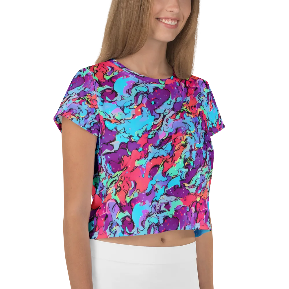 Candy Collapse on Crop Tee — Right