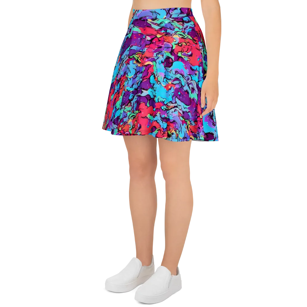 Candy Collapse on Skater Skirt — Left