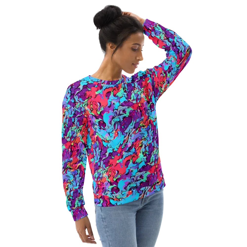 Candy Collapse on Sweatshirt — Right Front