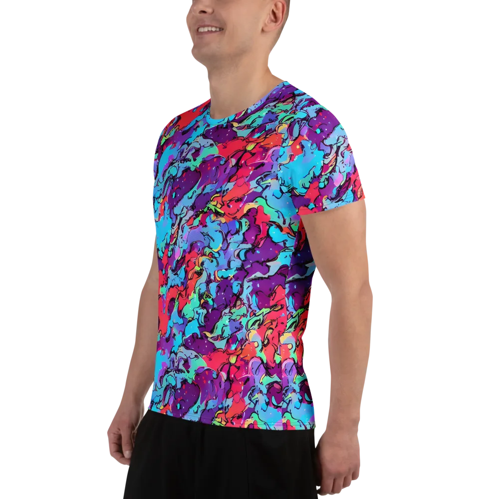 Candy Collapse on Men's Athletic T-Shirt — Left