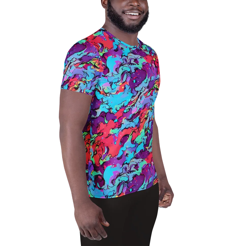 Candy Collapse on Men's Athletic T-Shirt — Right