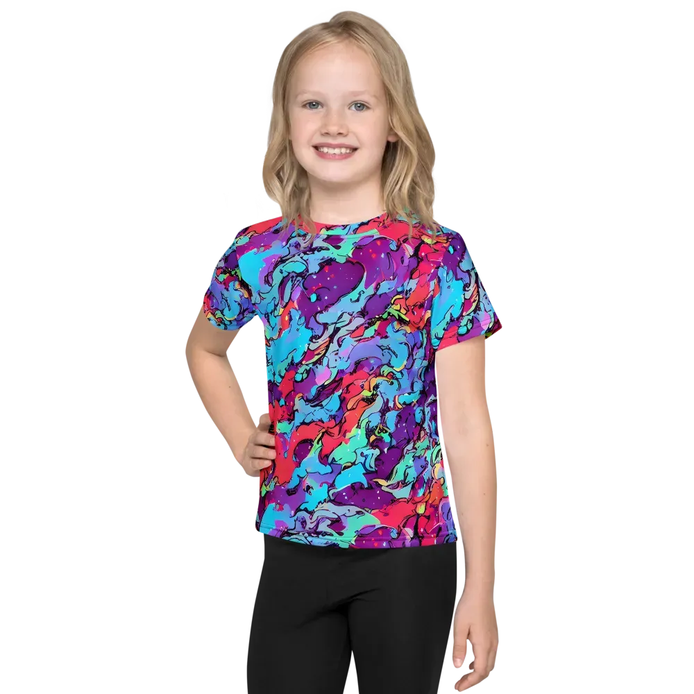 Candy Collapse on Kids Crew Neck T-Shirt — Front