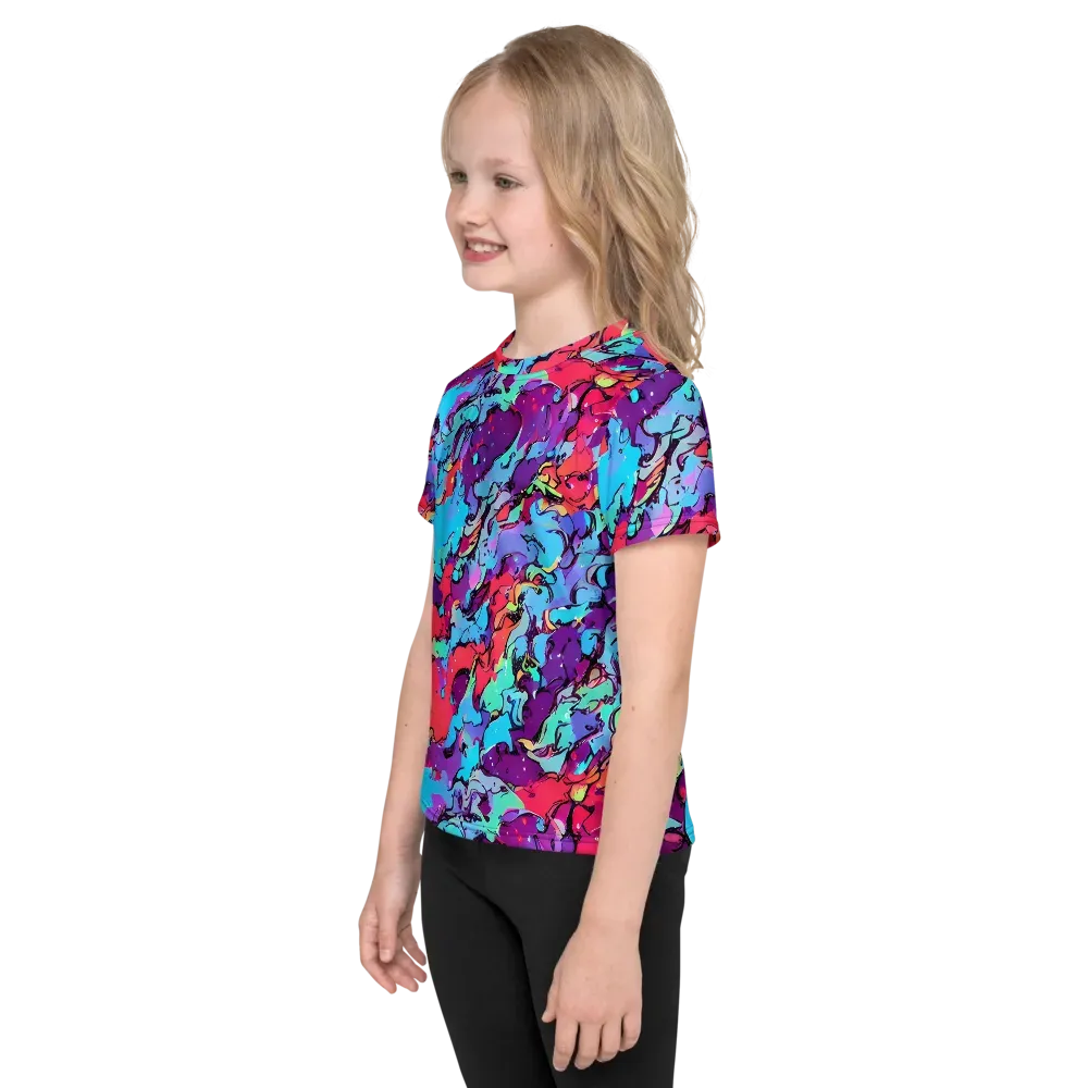 Candy Collapse on Kids Crew Neck T-Shirt — Left