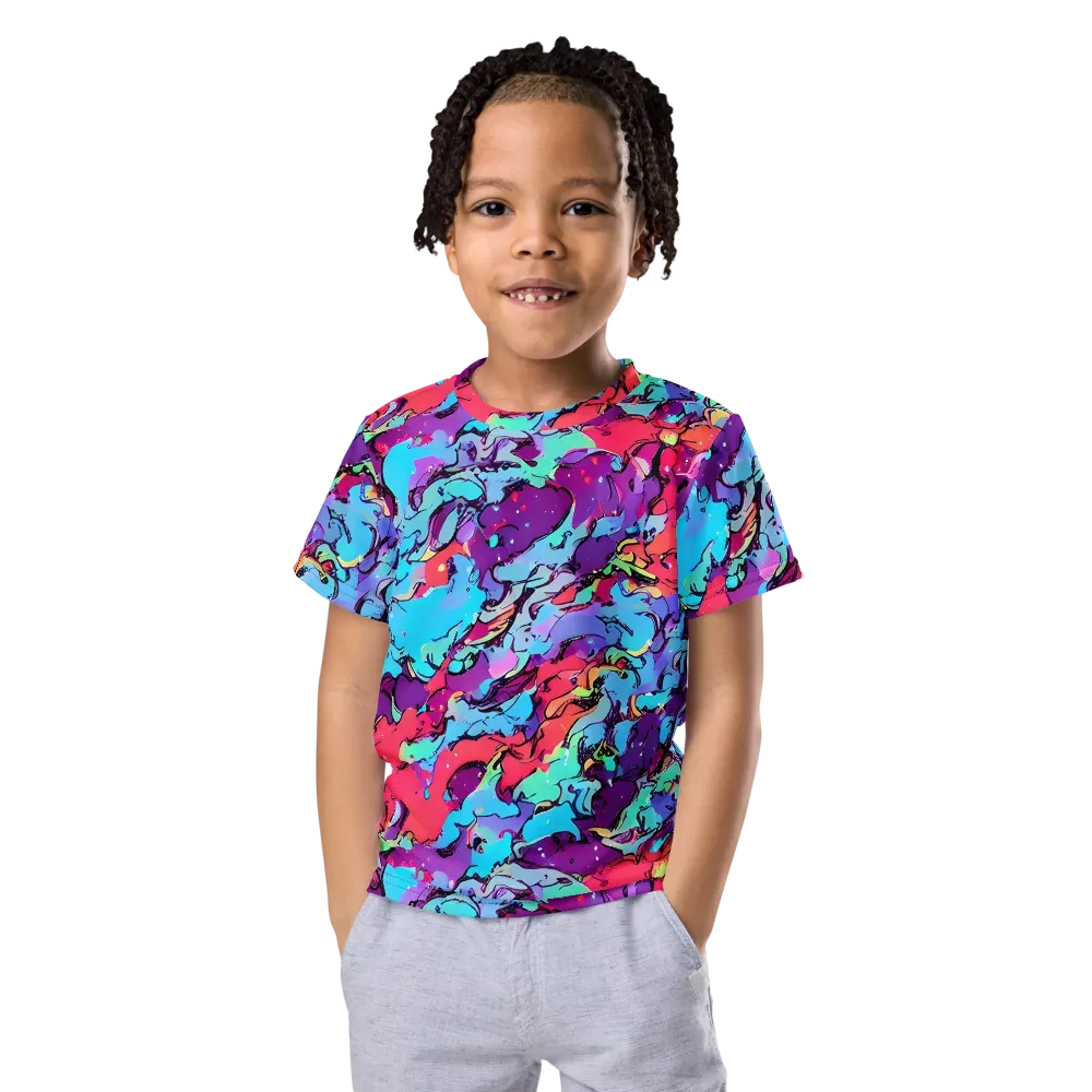 Candy Collapse on Kids Crew Neck T-Shirt — Front