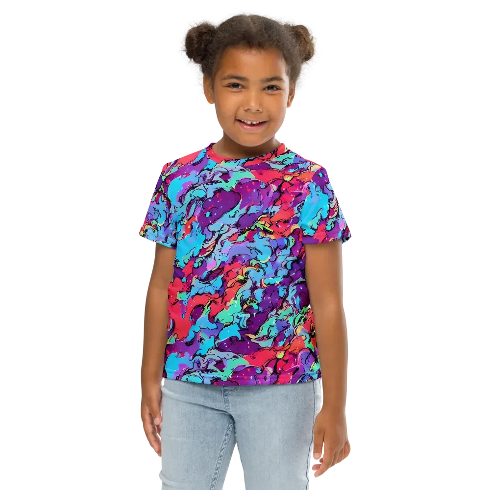 Candy Collapse on Kids Crew Neck T-Shirt — Front