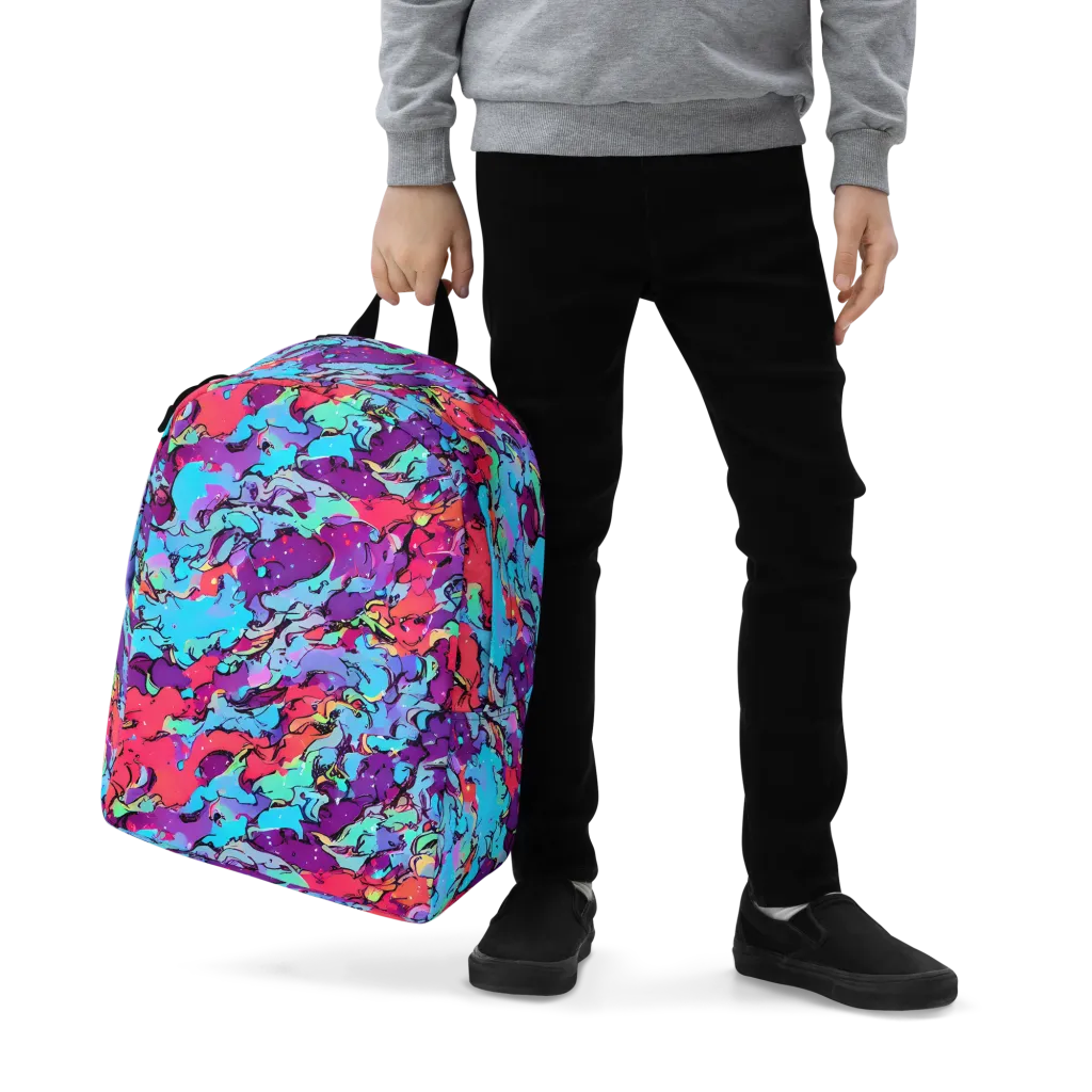 Candy Collapse on Minimalist Backpack — Zoomed-in