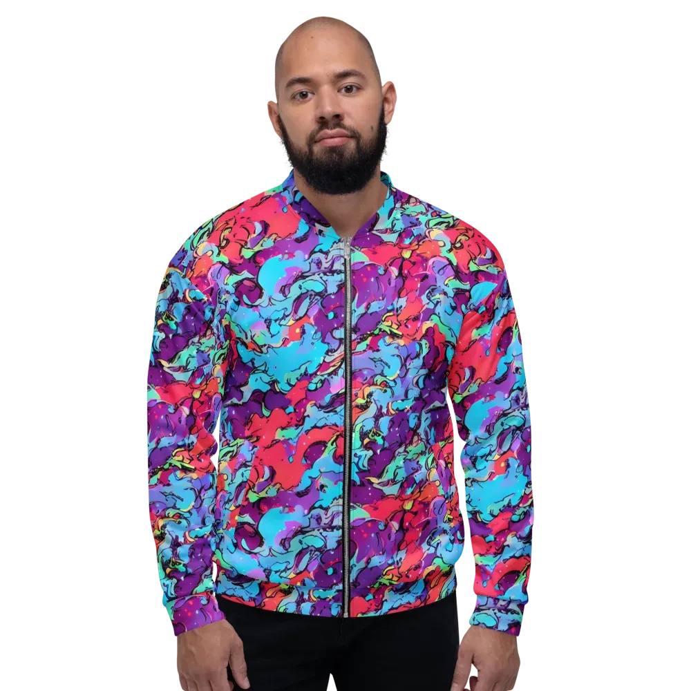 Candy Collapse on Bomber Jacket — Front