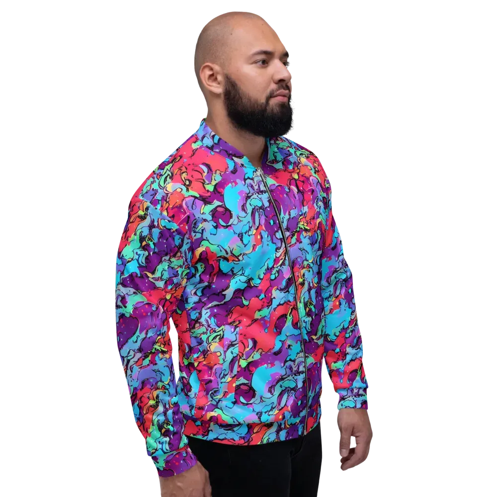 Candy Collapse on Bomber Jacket — Right