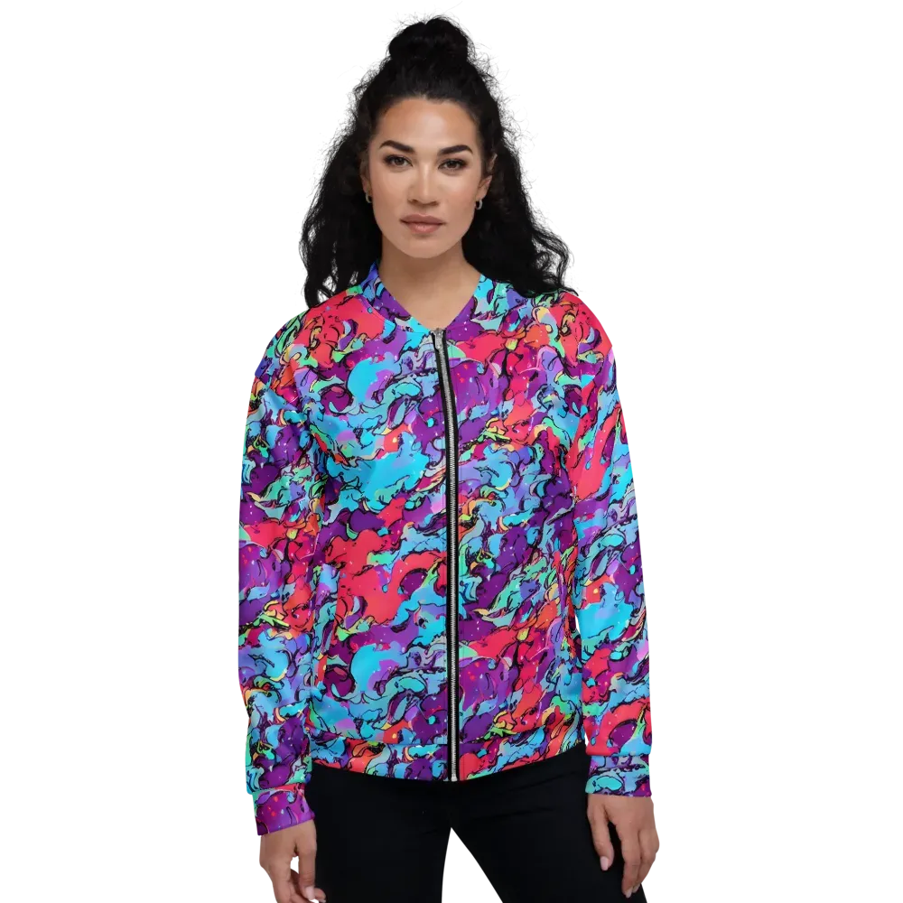 Candy Collapse on Bomber Jacket — Front
