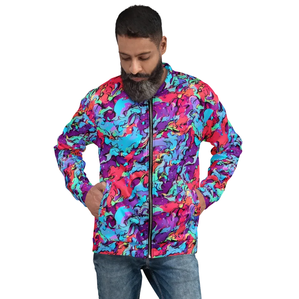 Candy Collapse on Bomber Jacket — Front
