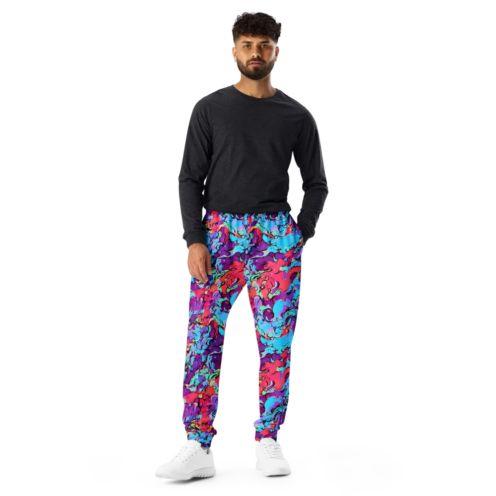 Candy Collapse on Men's Joggers — Front
