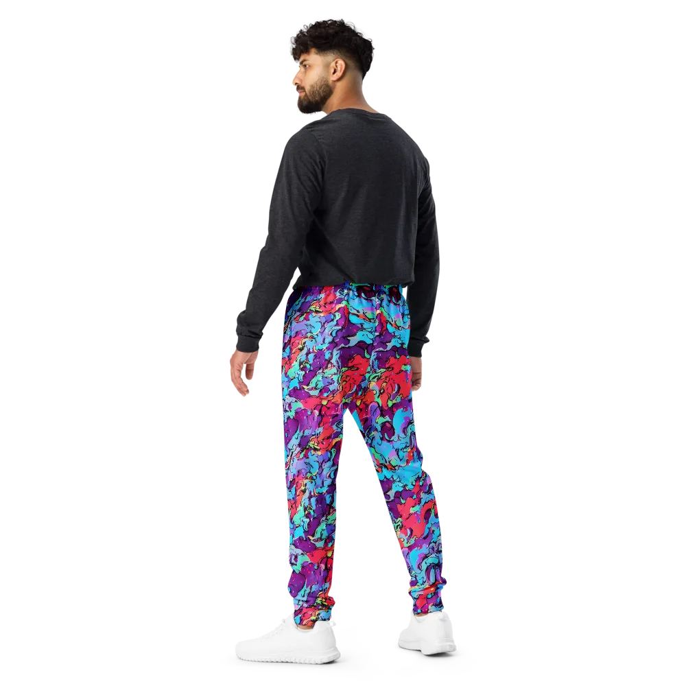 Candy Collapse on Men's Joggers — Back