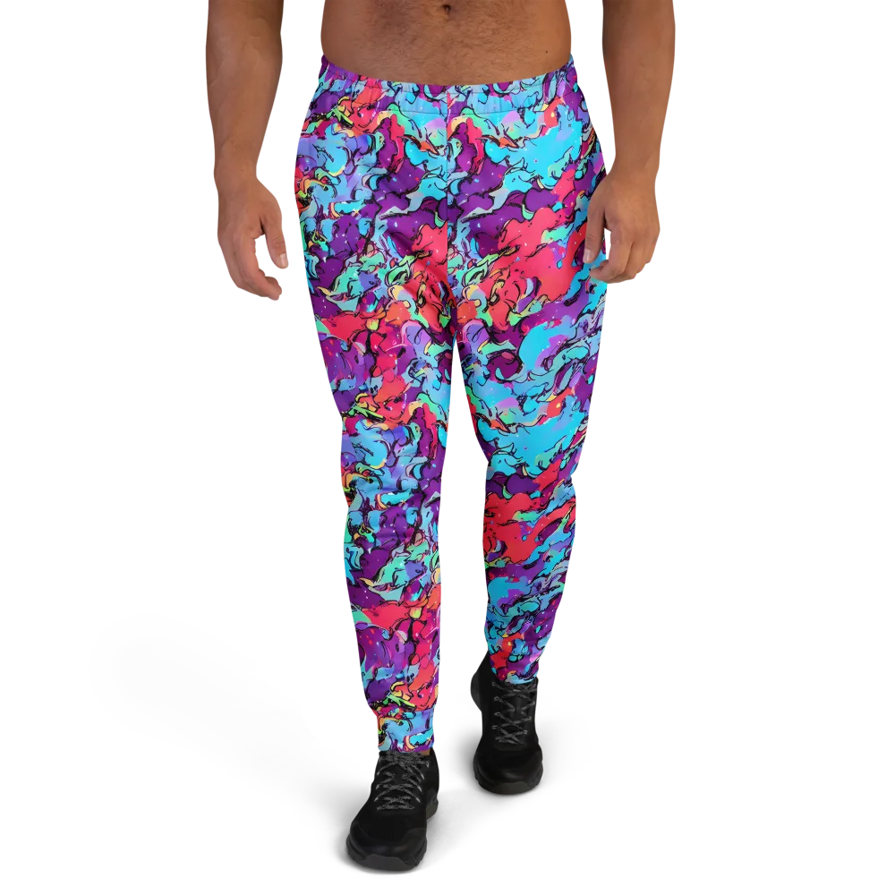 Candy Collapse on Men's Joggers — Front