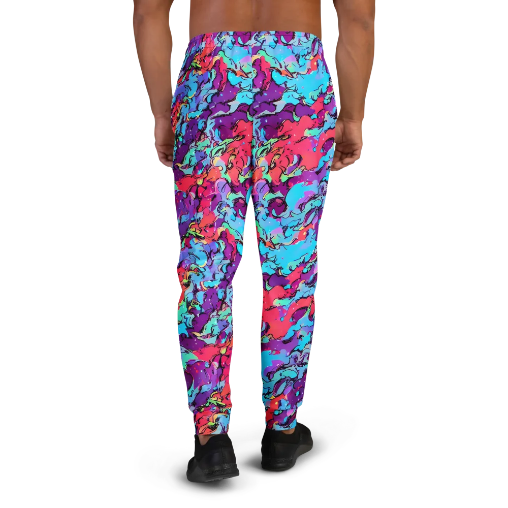 Candy Collapse on Men's Joggers — Back