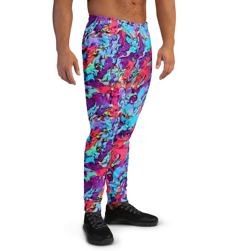 Candy Collapse on Men's Joggers — Right