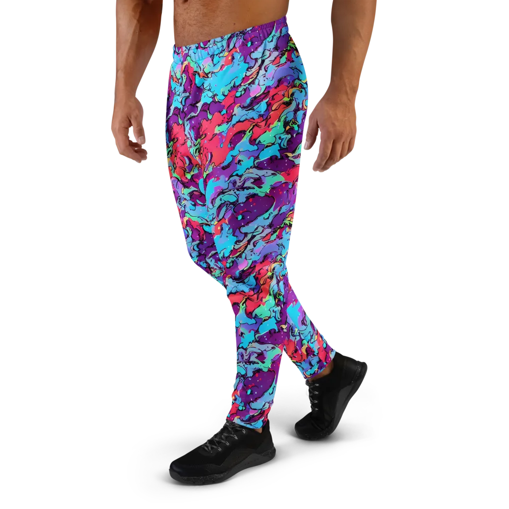 Candy Collapse on Men's Joggers — Left