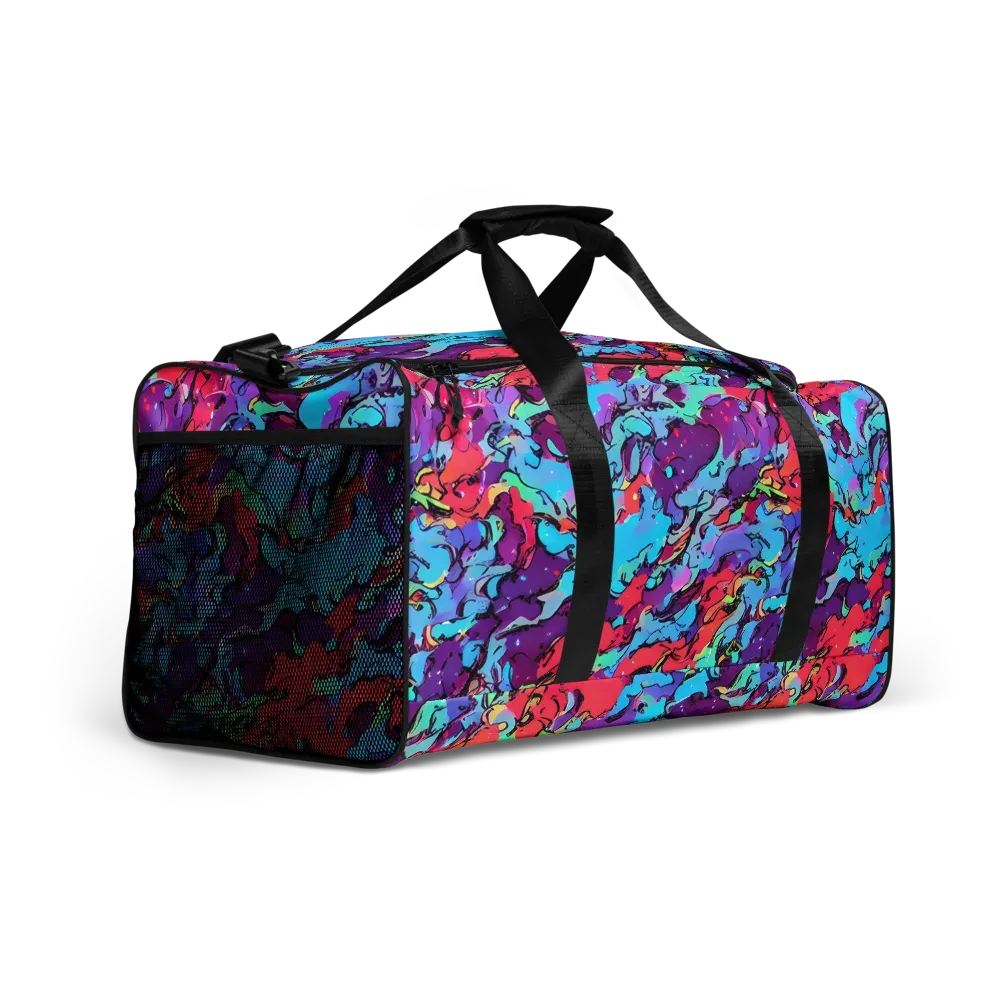 Candy Collapse on Duffle Bag — Right Front
