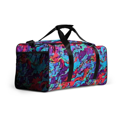 Candy Collapse on a Duffle Bag