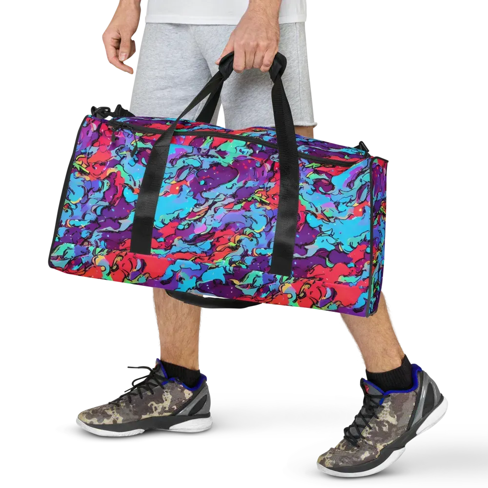 Candy Collapse on Duffle Bag — Front