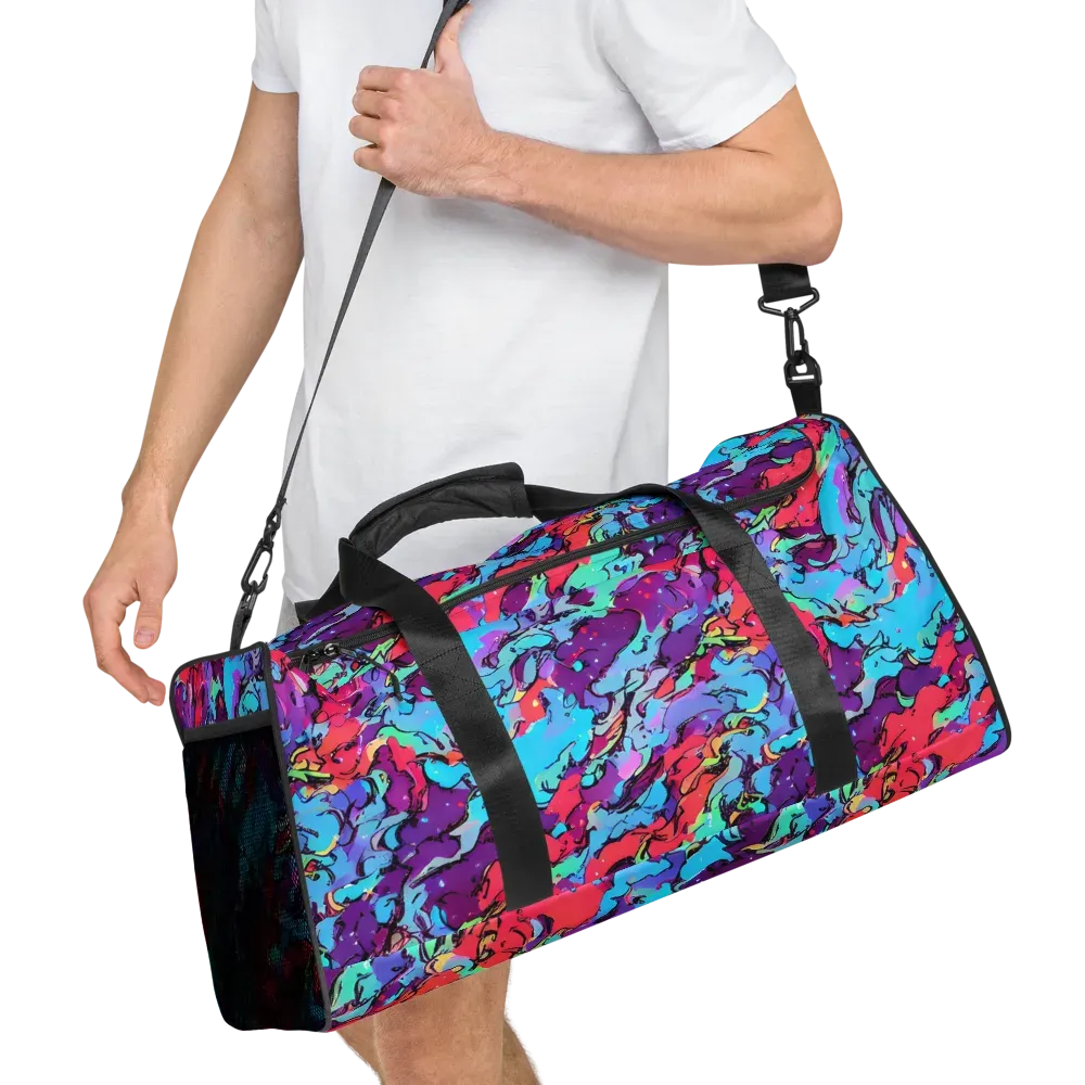 Candy Collapse on Duffle Bag — Right Front